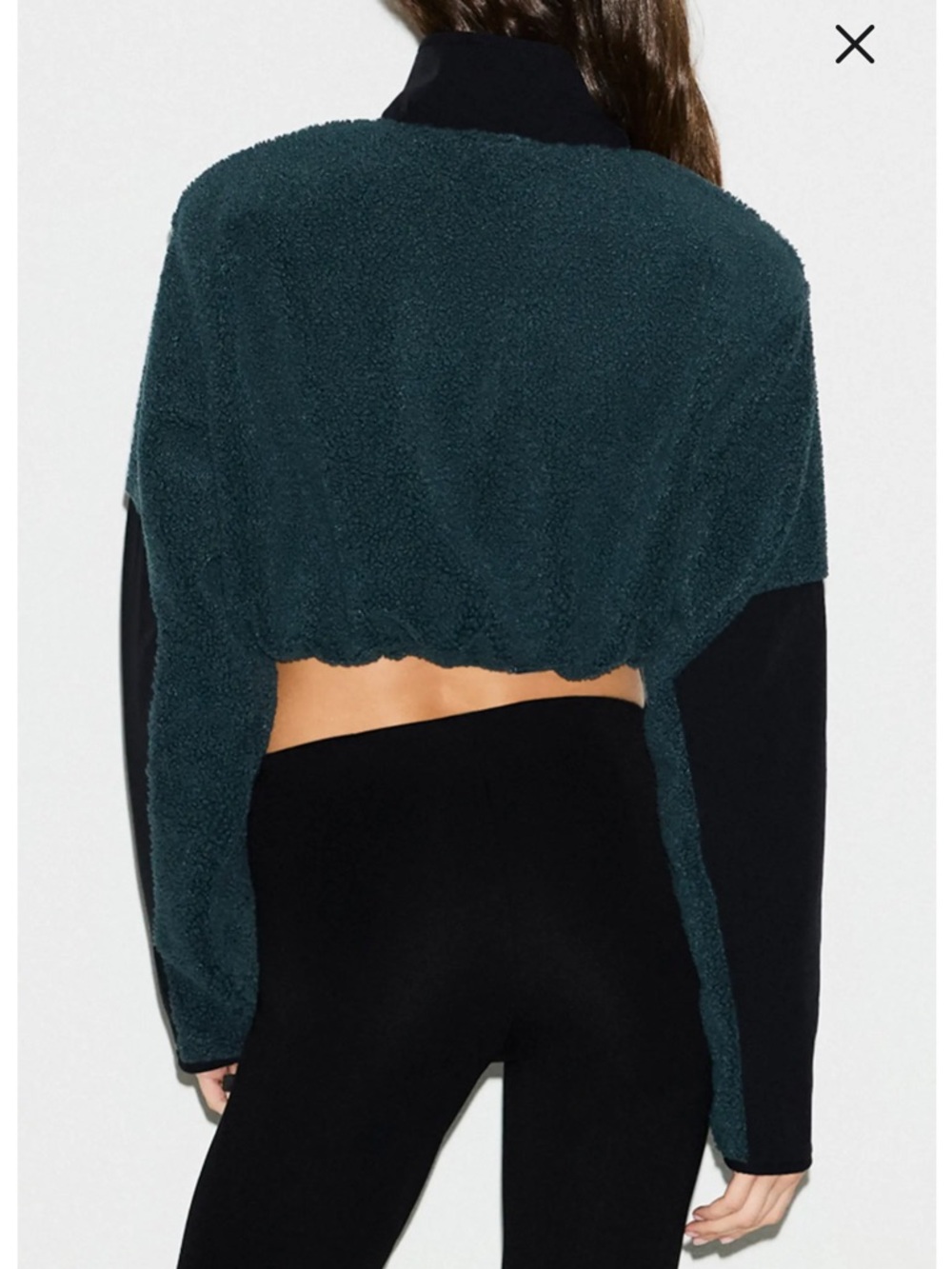 SKIMS Teddy Cropped Zip-Up Jacket - Picture 2 of 11